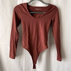 Abercrombie & Fitch Soft AF Round Neck Long Sleeve Bodysuit